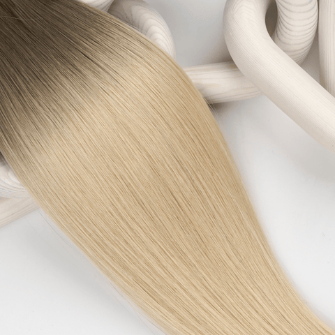 5AT60B Melted Powdered Sugar - Alma Double Genius Volume Weft | DOUBLE WEFT | Alma Hair Extensions