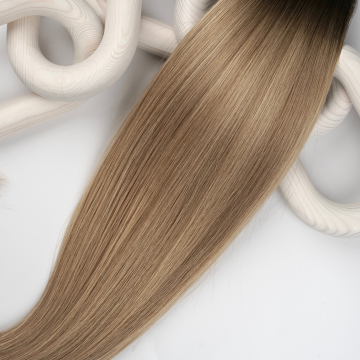 #2T12/18 Caramel Vanilla Swirl - Alma Genius Ultra Volume Weft