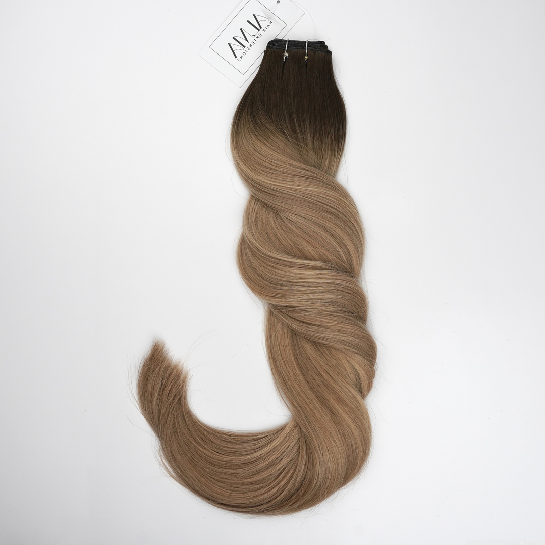 #2T12/18 Caramel Vanilla Swirl - Alma Genius Ultra Volume Weft