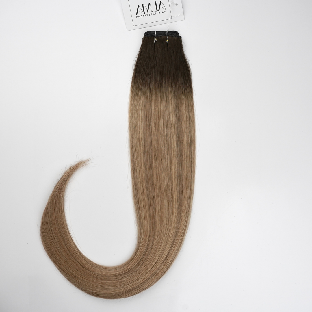 #2T12/18 Caramel Vanilla Swirl - Alma Genius Ultra Volume Weft