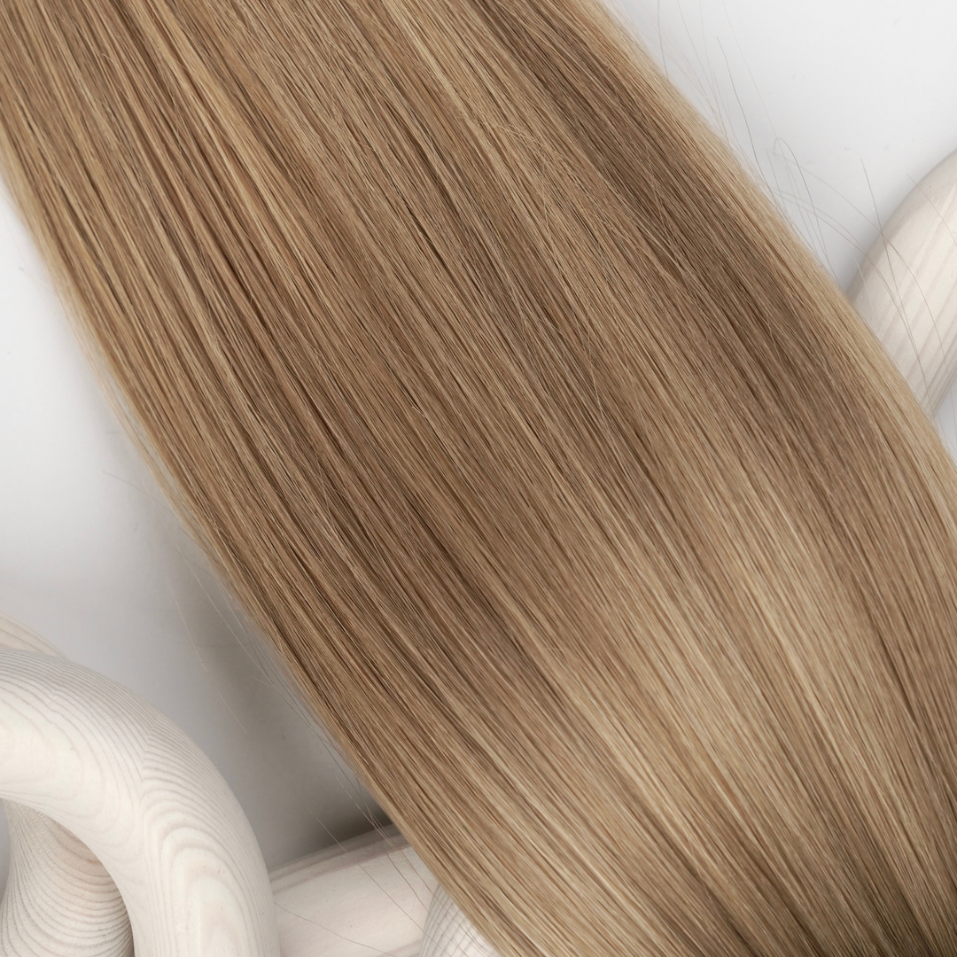 #2T12/18 Caramel Vanilla Swirl - Alma Genius Ultra Volume Weft