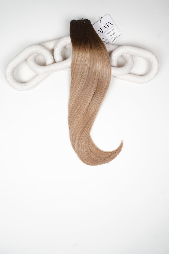#2T12/18 Caramel Vanilla Swirl - Alma Triple Genius Volume Weft