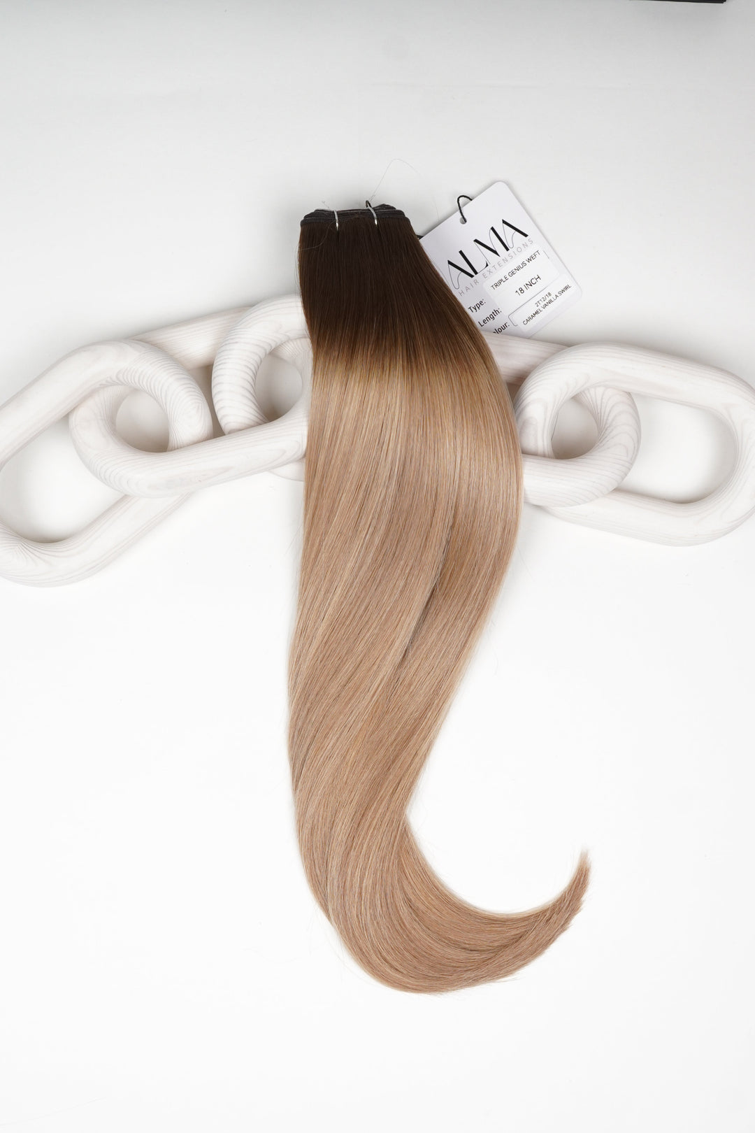 #2T12/18 Caramel Vanilla Swirl - Alma Triple Genius Volume Weft