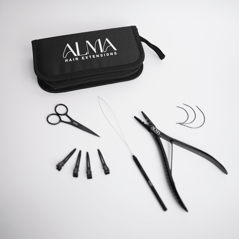 Hair Extensions Tools Set | | Alma Hair Extensions weft hair extensions by Alma