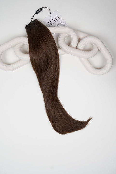 2 Burnt Cocoa - Alma Invisitape Inject Tape Weft | TAPE | Alma Hair Extensions weft hair extensions by Alma