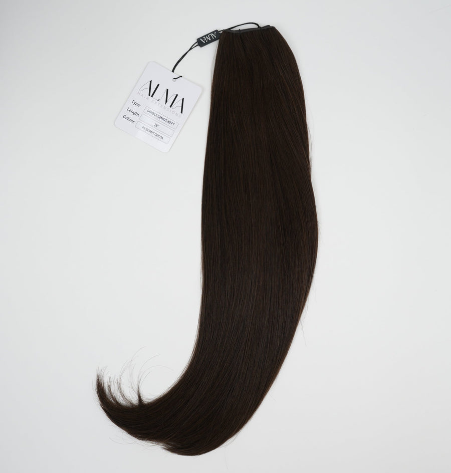 Burnt Cocoa - Alma EverWeft | DOUBLE WEFT | Alma Hair Extensions professional hair extensions by Alma Hair Extensions