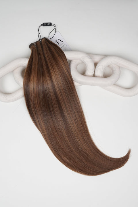 P2/6 Chocolate Burnt Caramel - Alma Double Genius Volume Weft | DOUBLE WEFT | Alma Hair Extensions