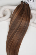 P2/6 Chocolate Burnt Caramel - Alma Double Genius Volume Weft | DOUBLE WEFT | Alma Hair Extensions