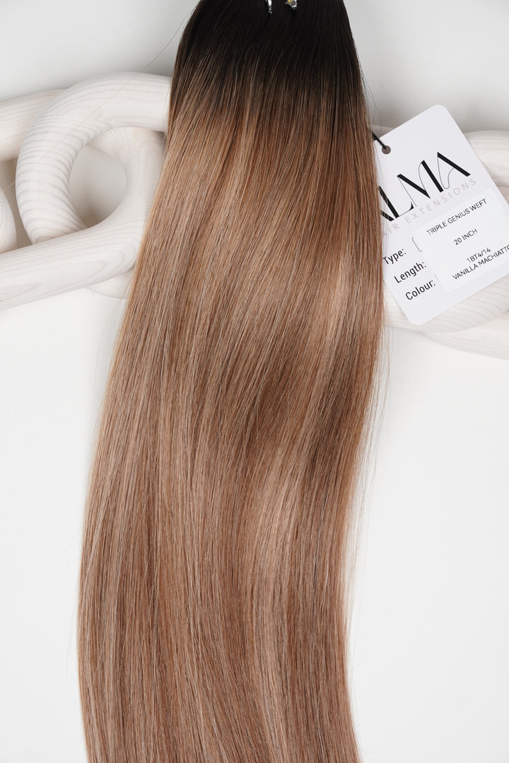#1BT4/14 Vanilla Machiatto - Alma Invisitape Inject Tape Weft
