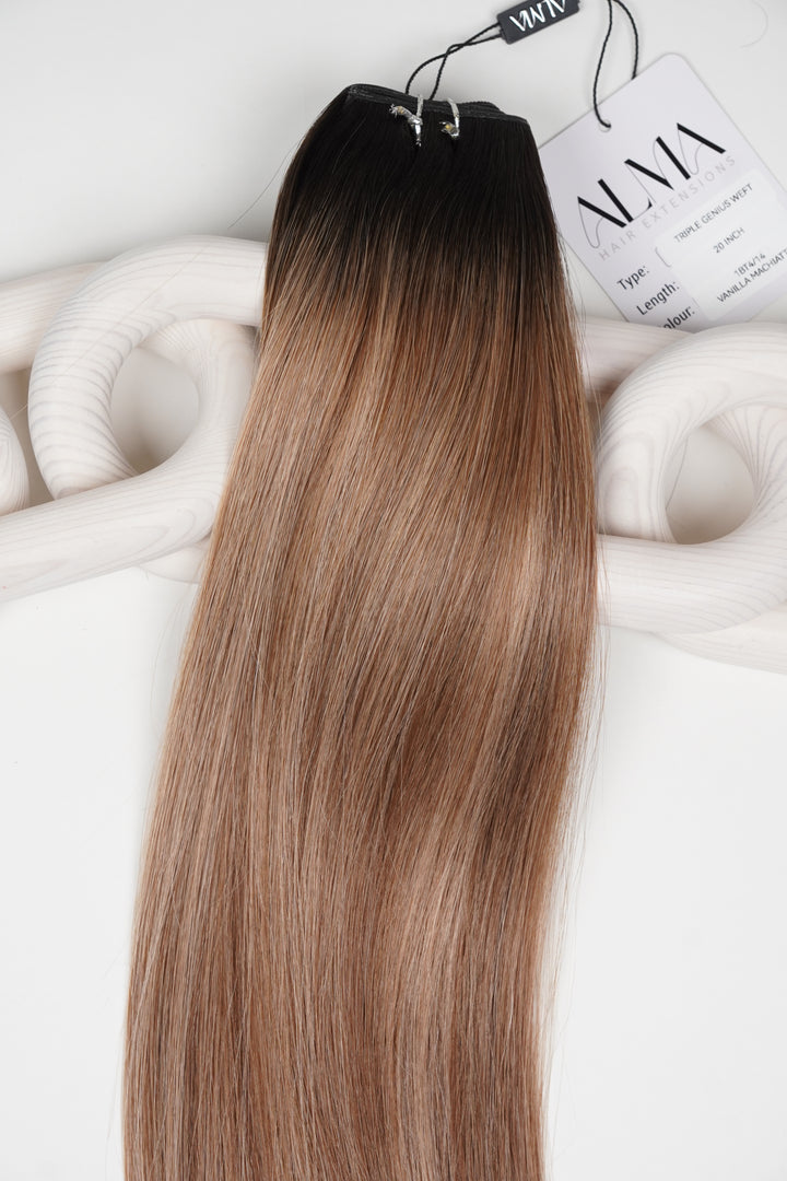 #1BT4/14 Vanilla Machiatto - Alma Invisitape Inject Tape Weft