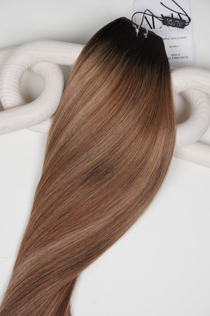#1BT4/14 Vanilla Machiatto - Alma Invisitape Inject Tape Weft